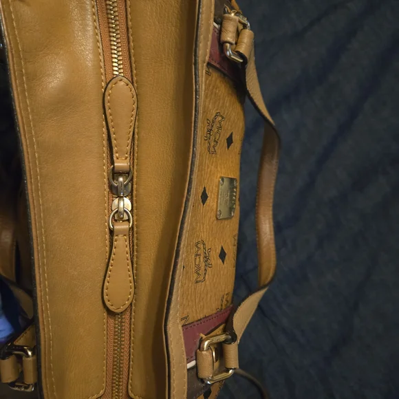 MCM Tan Leather Tote Bag - Picture 10 of 16